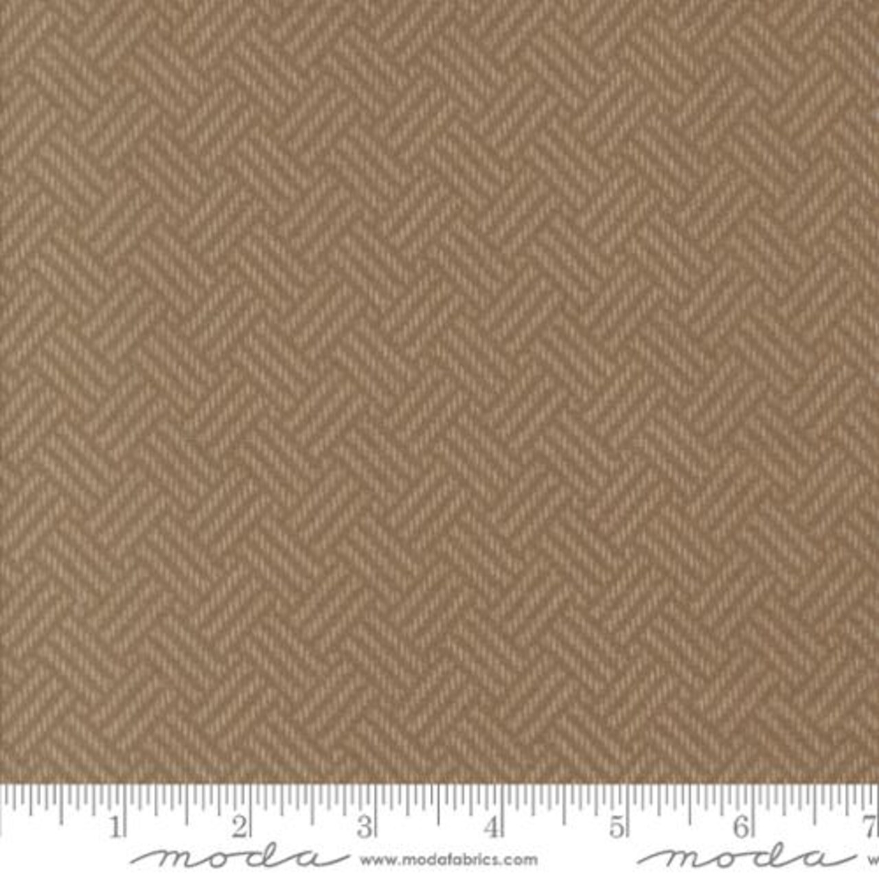 Fabric Moda Teak Basket Weave Prairie Gatherings Flannels by the Quarter Yard 49312-14F